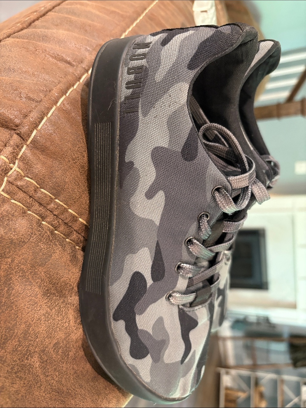 NOBULL Gray Camouflage Low-Top Sneakers
